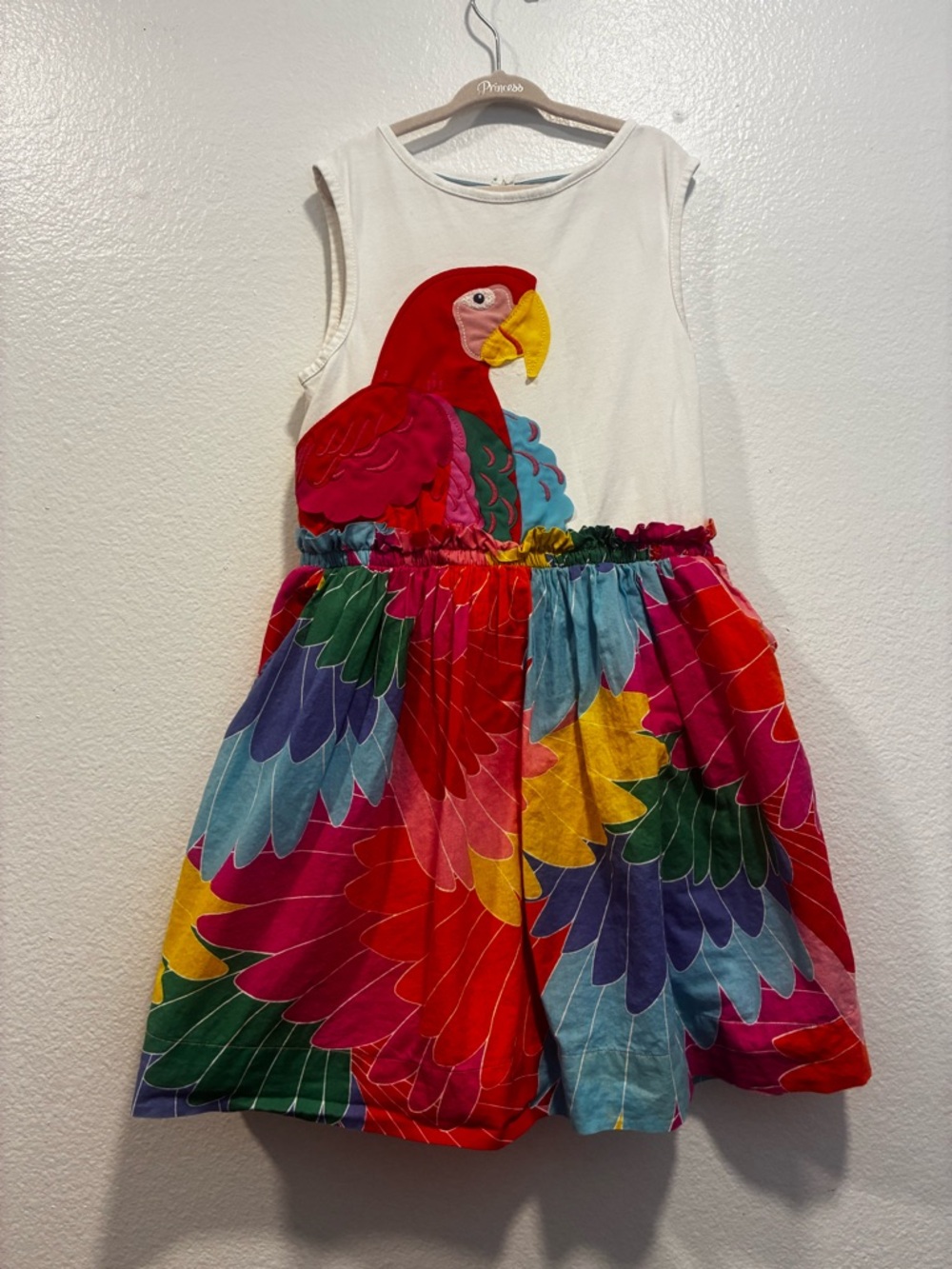 Mini Boden Multicolor Parrot Dress